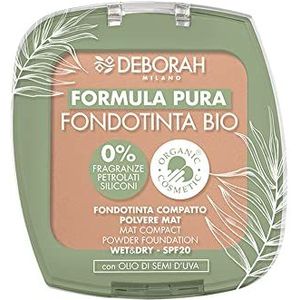 Deborah Milano Make-up, compact, biologische formule, Pure, kleur: Caramel 3