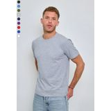 X-Name - Heren T-Shirt - Lichtgrijs - Ronde Hals - Stretch - Normale Pasvorm