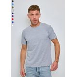 X-Name - Heren T-Shirt - Lichtgrijs - Ronde Hals - Stretch - Normale Pasvorm
