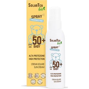 Solar Tea Bio High protection fragrance free suncream baby spray spf50+