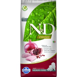 12kg Farmina N&D Grain Free Canine Kip & Granaatappel Puppy Maxi Droog hondenvoer
