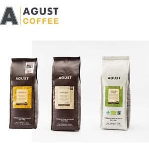 Proefpakket 250g bonen, Caffè Agust Gentile, Kafequo en Natura Equa