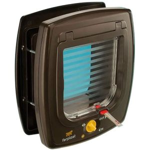 Ferplast Katten- En Hondenluik Swing 7 Bruin/transparant