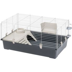 Ferplast Cage pour Hamsters et Souris KARAT 100 Petits Rongeurs, Deux étages avec Accessoires