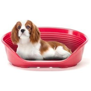 Ferplast Kunststof mand voor honden en katten SIESTA DELUXE 6, geperforeerde bodem, antislip, comfortabele kinsteun