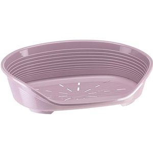 Ferplast - Siesta Deluxe - Hondenbed - Grijs - Pluche - Verhoogde Rand