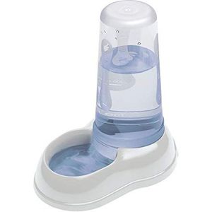 Ferplast Azimut 600 Waterdispenser of voerdispenser voor katten en honden, voor dieren, voerdispenser voor droger, water, 0,6 l, 12,5 x 19 x 19,5 cm, wit