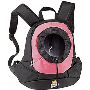 Ferplast Kangoo reisrugzak klein roze, zwart, medium
