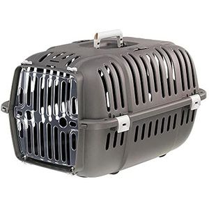 Ferplast Hardshell transport voor kleine honden en katten Jet 20, transparante deur, schokbestendig, ventilatierooster