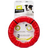Ferplast Smile Kauwring, rood M: Ø16x3,2cm Hond
