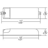 TCI MW70 Transformator LED 2.5-50W - Halogeen 5-70W - 230V naar 12V - Dimbaar - Wit