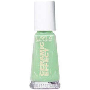 Layla Cosmetics 1243R23-056 Ceramic Effect nagellak - grass in the wind, per stuk verpakt (1 x 0,01 l)