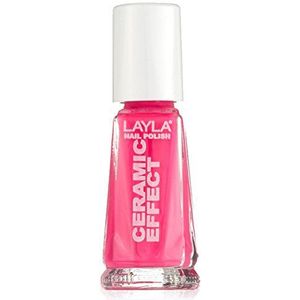 Layla Cosmetics Milano Keramisch effect Nagellak, Light Pink Neon, 10 ml