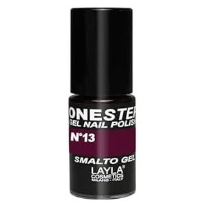 Layla Cosmetics One Step Gel nagellak, black cherry, per stuk verpakt (1 x 0.005 L)