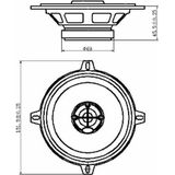 Calearo EL130 COAX - Auto Speakers Set - 130MM - 2 Stuks