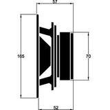 Calearo - EL 165 - COAX - 2-WEG - auto speakers - set (2stuks) - 165MM 16,5CM 16.5 cm -100W