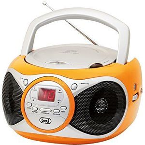 Trevi CD 512 Digitaal (AM, FM), Radio, Oranje, Zilver