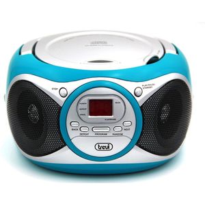 Trevi - Booxmbox CD 512 Digitaal 6W, Blauw, CD/AUX radio