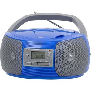 Trevi 0CM52404 draagbare stereo-installatie Digitaal 2,4 W AM, FM Blauw, Grijs MP3 afspelen