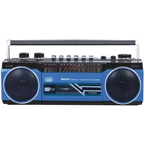 Trevi RR 501 BT Stereo Boombox draagbaar Bluetooth, USB, SD, MP3, blauw