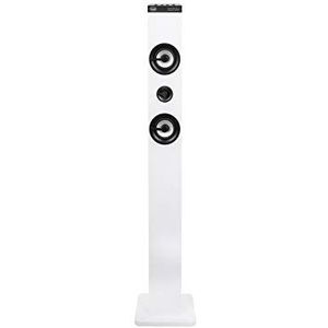 Trevi XT 101 BT Soundtower - Luidsprekertoren met Bluetooth, MP3, USB, SD, Aux-In (Bianco)