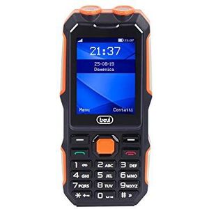 Trevi FORTE 70 Mobiele telefoon met stootbescherming, LCD-display, Bluetooth, dubbele camera, ,oranje