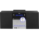 Trevi Hcx 10D8 DAB-stereo-installatie met digitale Dab/Dab+ en FM-ontvanger met Rds, alfanumerisch LCD-display, Bluetooth, CD, MP3, USB, AUX-In, auto-Memory, horloge-functie, wit