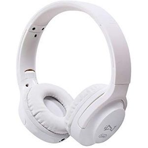 Trevi DJ 601 M Hi-Fi digitale stereo hoofdtelefoon, geïntegreerde microfoon, oproepbeantwoord-knop, klapbeugel, kabel 1,2 m, wit