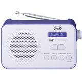 Trevi - DAB 7F92 - Draagbare Radio - Blauw - DAB/DAB+ - Oplaadbare Lithiumbatterij
