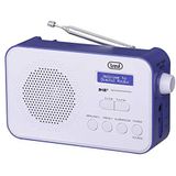 Trevi DAB 7F92 R draagbare radio DAB/DAB+, Dot Matrix display met hoge aflezing, klok met 2 programmeerbare alarmen, oplaadbare lithiumbatterij, blauw