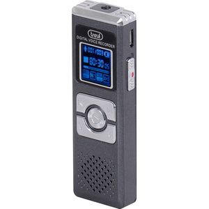 Trevi DR 437 SA Mini digitale spraakrecorder, 8 GB intern geheugen, MP3-speler, geïntegreerde luidspreker