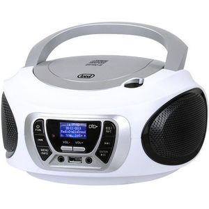 Trevi CMP510 - DAB Digitale Draagbare Radio - Stereo DAB Radio - Wit - Digitaal Draagbaar Radiotoestel