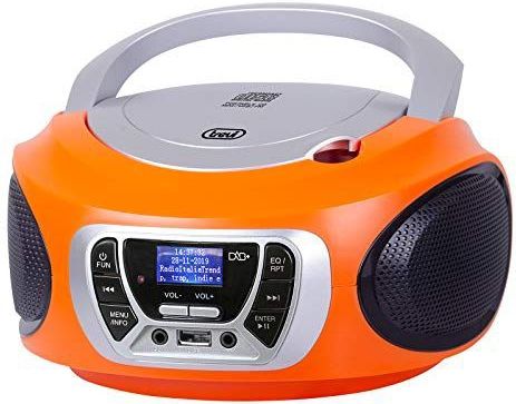 Trevi - Tragbares Stereo-CD-Boombox DAB/DAB+ Radio mit RDS und USB-Eingang mit direkter Wiedergabe von MP3-Dateien