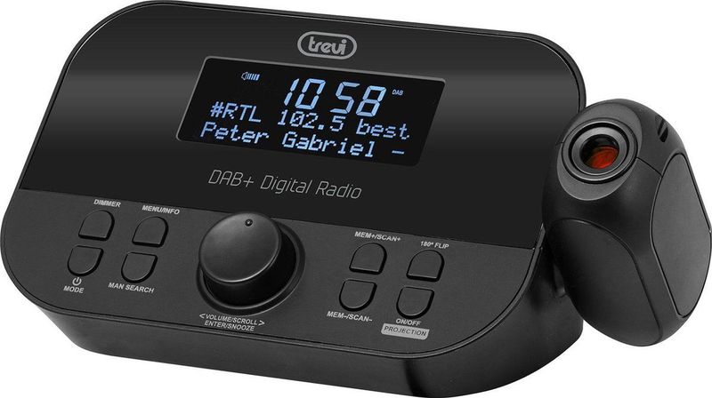 TREVI - RC 85D8 - Wekkerradio - Zwart - DAB - LED-Display
