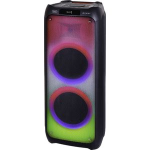Trevi XF 3400 PRO versterker luidspreker Fire Flame, MP3, USB, MicroSD, AUX-IN, TWS-functie, Bluetooth, drievoudige voeding, karaoke-partyluidspreker met draadloze microfoon inbegrepen