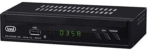 Trevi HE 3378 T2 Digitale terrestrische decoder HD DVBT-T2 H.265 10-bits, zwart