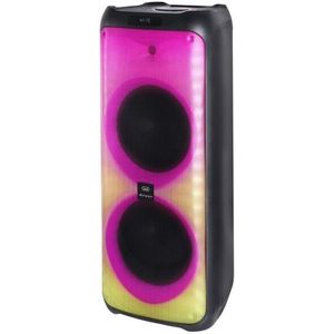 Trevi XFEST XF 4100 Pro 300 W versterkte luidspreker, Bluetooth, USB, AUX-in, TWS, lichten met vlammeneffect Discolight