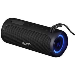 X JUMP XJ 100 draagbare luidspreker, versterkt 40 W, hoge prestaties, Bluetooth, TWS-functie, AUX-IN, ingebouwde microfoon, waterdichte luidspreker IP67, zwart