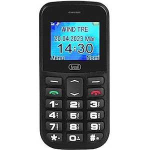 WeGeek Trevi Max 20 Smartphone met grote toetsen en SOS-functie, zwart