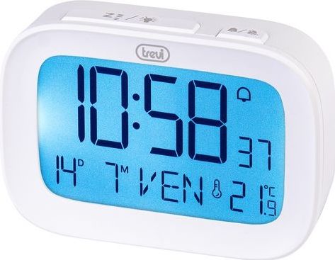 Trevi - SLD 3850 - Digitale Klok - Wit - LED - Batterij/Accu