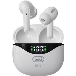Trevi HMP 12E40 ENC Headset Draadloos In-ear Oproepen/muziek Wit
