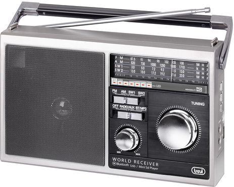 Trevi - MB 749 - Draagbare Radio - Wit - Multiband - USB - Micro SD - AUX-IN