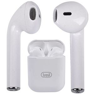 Trevi 0122201 hoofdtelefoon/headset Draadloos In-ear Oproepen/muziek Bluetooth Wit