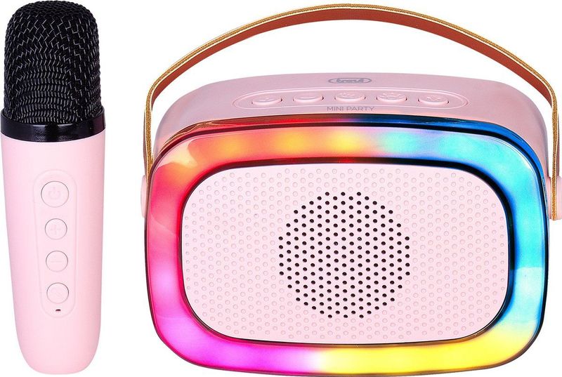 Trevi - XR 8A01 - Mini Party Karaoke Speaker - Roze - Draadloos
