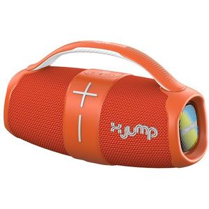 X JUMP XJ 120 Draagbare draadloze luidspreker, versterkt, 40 W, hoge prestaties, TWS-functie, USB, AUX-IN, geïntegreerde microfoon, draadloze luidspreker, waterdicht IPX5, oranje