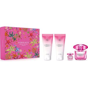 Versace Bright Crystal Absolu set Eau de Parfum Spray 90ml + Eau de Parfum 5ml + Body Lotion 100ml + Shower Gel 100ml