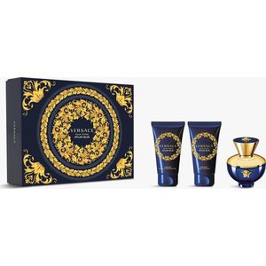 Versace Dylan Blue pour Femme Giftset - 50 ml eau de parfum spray + 50 ml showergel + 50 ml bodylotion - cadeauset voor dames