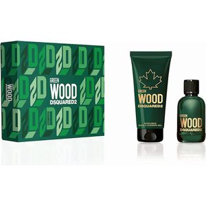 Dsquared² Green Wood Giftset - 100 ml eau de toilette spray + 100 ml showergel - cadeauset voor heren