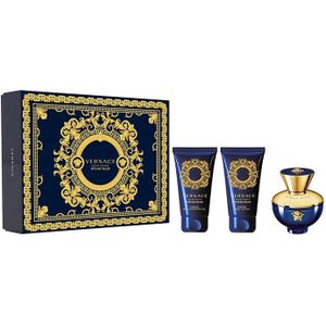 Versace Dylan Blue pour Femme Giftset - 50 ml eau de parfum spray + 50 ml showergel + 50 ml bodylotion - cadeauset voor dames