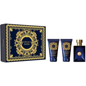 Versace Pour Homme Dylan Blue Geschenkset 50ml EDT + 50ml Aftershave Balsem + 50ml Shower Gel